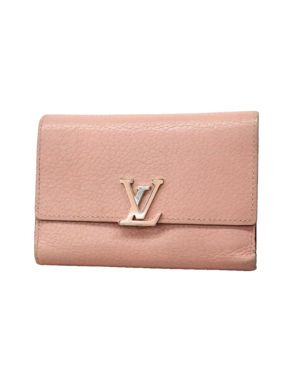 Louis Vuitton Trifold Wallet Portefeuille Capucines Compact Magnolia